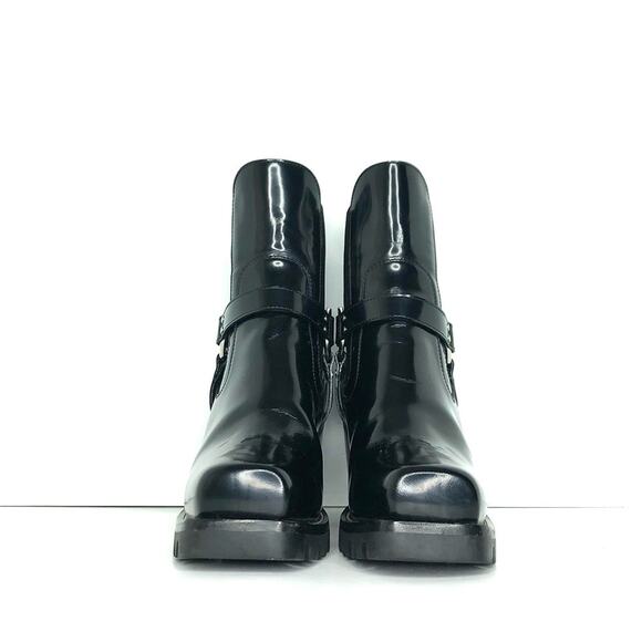 Louis Vuitton Limitless Belted Harness Chelsea LV Logo Patent Leather Boots 38 - Picture 6 of 10